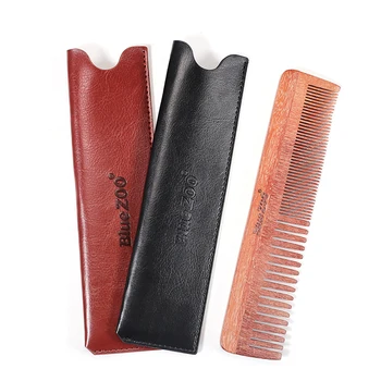 Beard Comb for Men Natural Wooden Beard Wide Tooth Comb Sandalwood Comb for Grooming Combing Hair Beards With PU Bag
Beard Comb for Men Natural Wooden Beard Wide Tooth Comb Sandalwood Comb for Grooming Combing Hair Beards With PU Bag