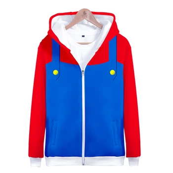 Mario Popular 3D Parkas thicken zipper Hoodies Original design Red and Blue Male&Female Streetwear Autumn Winter Zipper Hoodies
Mario Popular 3D Parkas thicken zipper Hoodies Original design Red and Blue Male&Female Streetwear Autumn Winter Zipper Hoodies