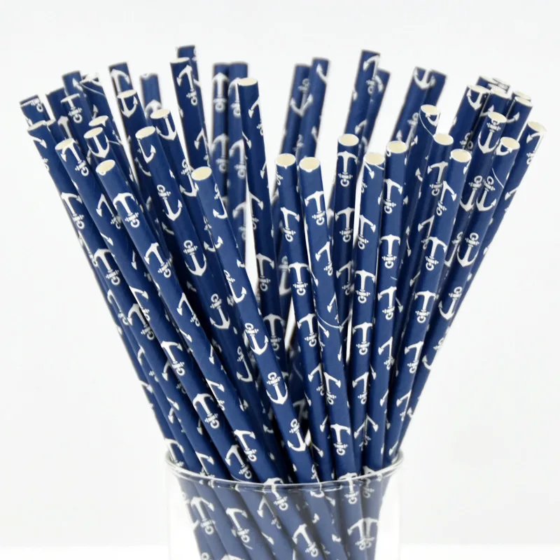 25 pcss Blue Anchor Paper Straws for Baby Shower Wedding Party Kids Birthday Party Decoration Supplies Paper Drinking Straws
25 pcss Blue Anchor Paper Straws for Baby Shower Wedding Party Kids Birthday Party Decoration Supplies Paper Drinking Straws