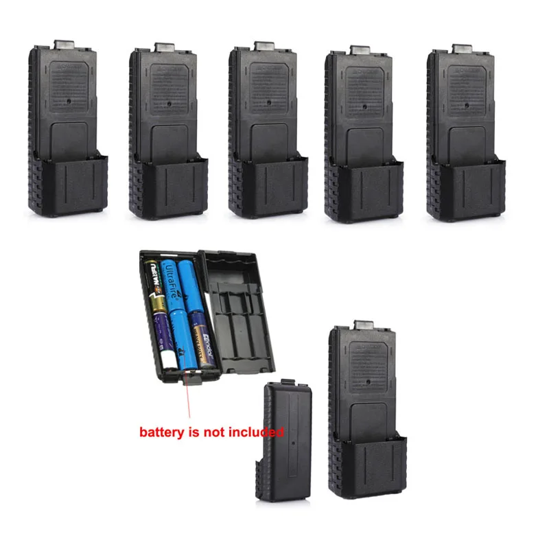 Lot 5pcs Extended 6xAA Battery Case Box Shell for Baofeng UV-5R UV5R 5RA 5RB 5RA+ BL-5L Radio Walkie Talkie Accessories
Lot 5pcs Extended 6xAA Battery Case Box Shell for Baofeng UV-5R UV5R 5RA 5RB 5RA+ BL-5L Radio Walkie Talkie Accessories