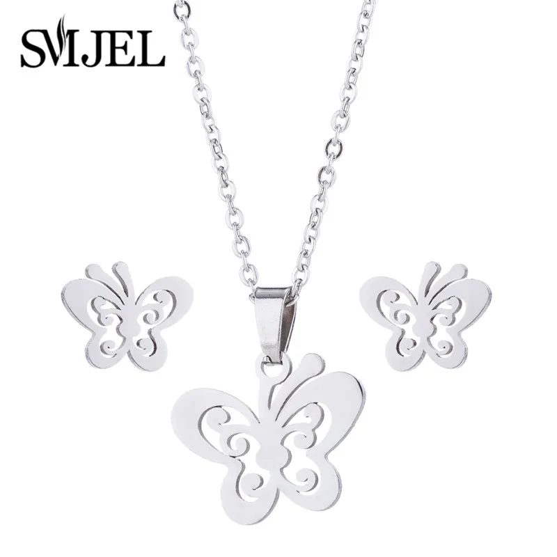 SMJEL Stainless Steel Double Butterfly Necklaces for Women Choker Tiny Butterfly Wedding Jewelry Accessories Lover Gift Brincos
SMJEL Stainless Steel Double Butterfly Necklaces for Women Choker Tiny Butterfly Wedding Jewelry Accessories Lover Gift Brincos