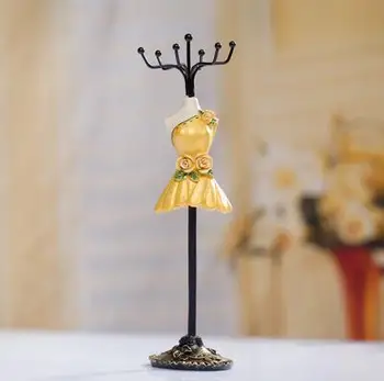 Gold 25*6cm dress princess Sequins Gown Mannequin body Earring Necklace Stand Display Holder Ring storage jewelry rack C549
Gold 25*6cm dress princess Sequins Gown Mannequin body Earring Necklace Stand Display Holder Ring storage jewelry rack C549
