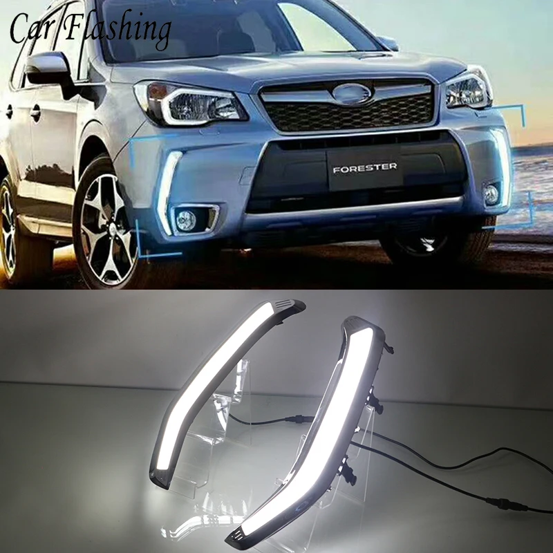 Car Flashing For Subaru Forester 2013 2014 2015 2016 2017 2018 LED DRL Daytime Running Light Daylight Waterproof yellow Signal
Car Flashing For Subaru Forester 2013 2014 2015 2016 2017 2018 LED DRL Daytime Running Light Daylight Waterproof yellow Signal