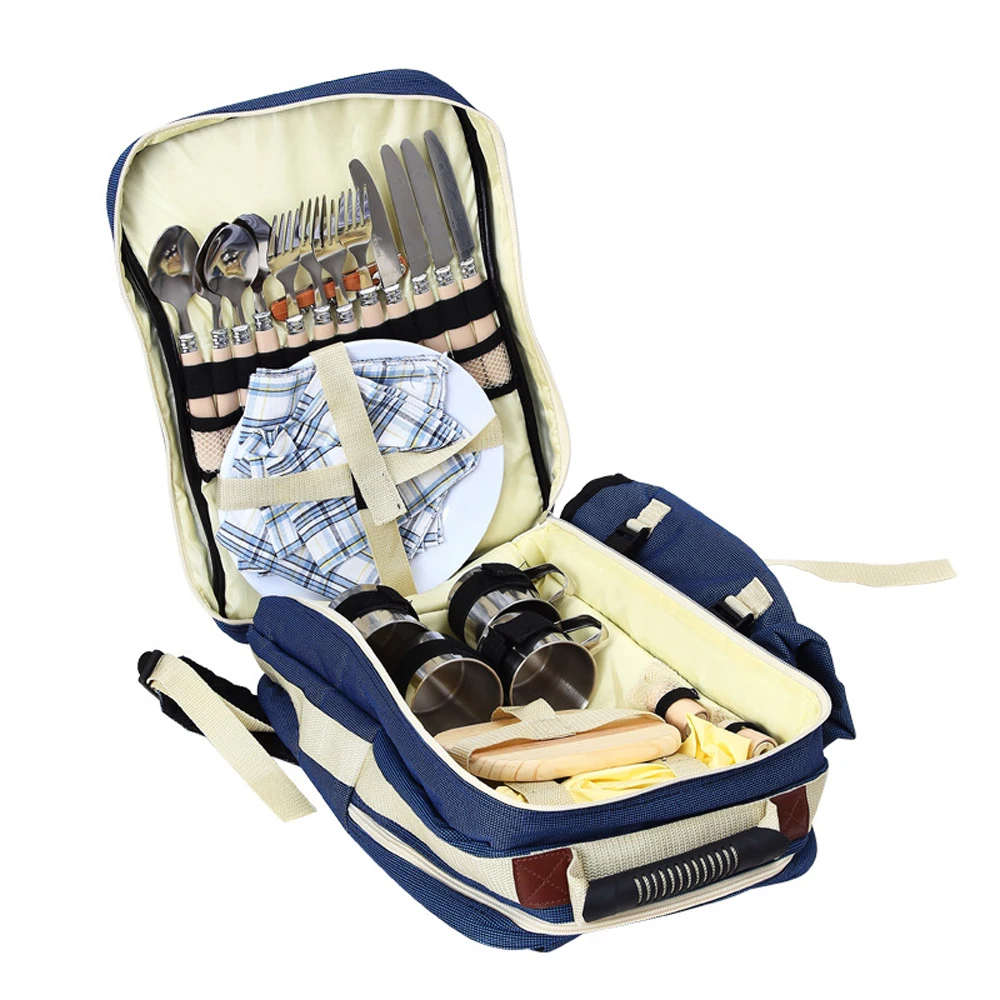 Outdoor 4 Persons Picnic Bag Lunch Box Portable Lunch Food Picnic Camping BBQ Lunch Bag with Tableware Set Picnic Bags
Outdoor 4 Persons Picnic Bag Lunch Box Portable Lunch Food Picnic Camping BBQ Lunch Bag with Tableware Set Picnic Bags