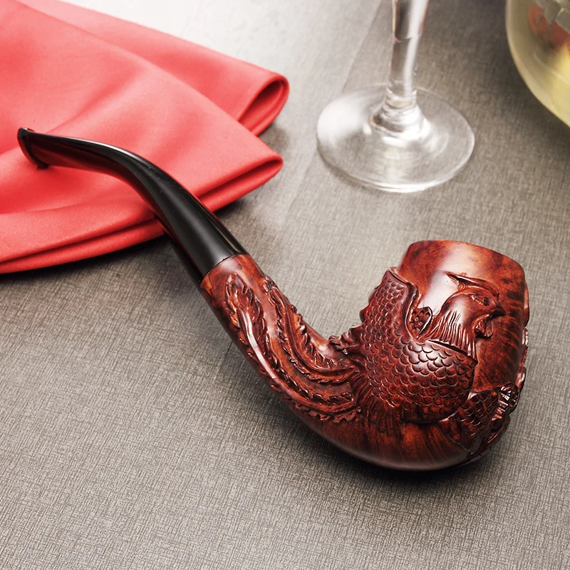 2019 New ADOUS Hand-carved Dragon and Phoenix China briar wind Tobacco pipe Smoking pipes 9MM
2019 New ADOUS Hand-carved Dragon and Phoenix China briar wind Tobacco pipe Smoking pipes 9MM