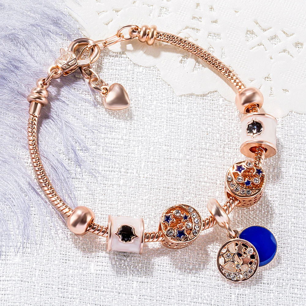 11 Style Charms Bracelets Lucky DIY Beads Women Bangles Rose Gold Snake Chain Bracelet Crystal Peach Robot Key Heart Pink Girls
11 Style Charms Bracelets Lucky DIY Beads Women Bangles Rose Gold Snake Chain Bracelet Crystal Peach Robot Key Heart Pink Girls