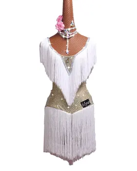 DHL Free Shipping Latin Dance Costume White Fringe Rhinestones Latin Dance Dress For Women Latin Dance Competition Dresses
DHL Free Shipping Latin Dance Costume White Fringe Rhinestones Latin Dance Dress For Women Latin Dance Competition Dresses