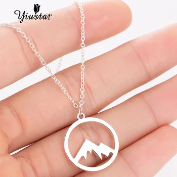 Yiustar Charm Sweet Cute Generous Snow Mountain Pendant Necklace Geometric Charming Necklace For Women Girls Kids Party Gifts
Yiustar Charm Sweet Cute Generous Snow Mountain Pendant Necklace Geometric Charming Necklace For Women Girls Kids Party Gifts