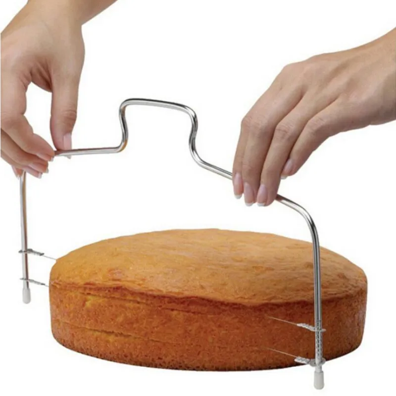 1Pc Stainless Steel Adjustable Wire Cake Cutter Slicer Leveler DIY Cake Baking Tool High Quality Cake Scraper Kitchen Accessorie
1Pc Stainless Steel Adjustable Wire Cake Cutter Slicer Leveler DIY Cake Baking Tool High Quality Cake Scraper Kitchen Accessorie