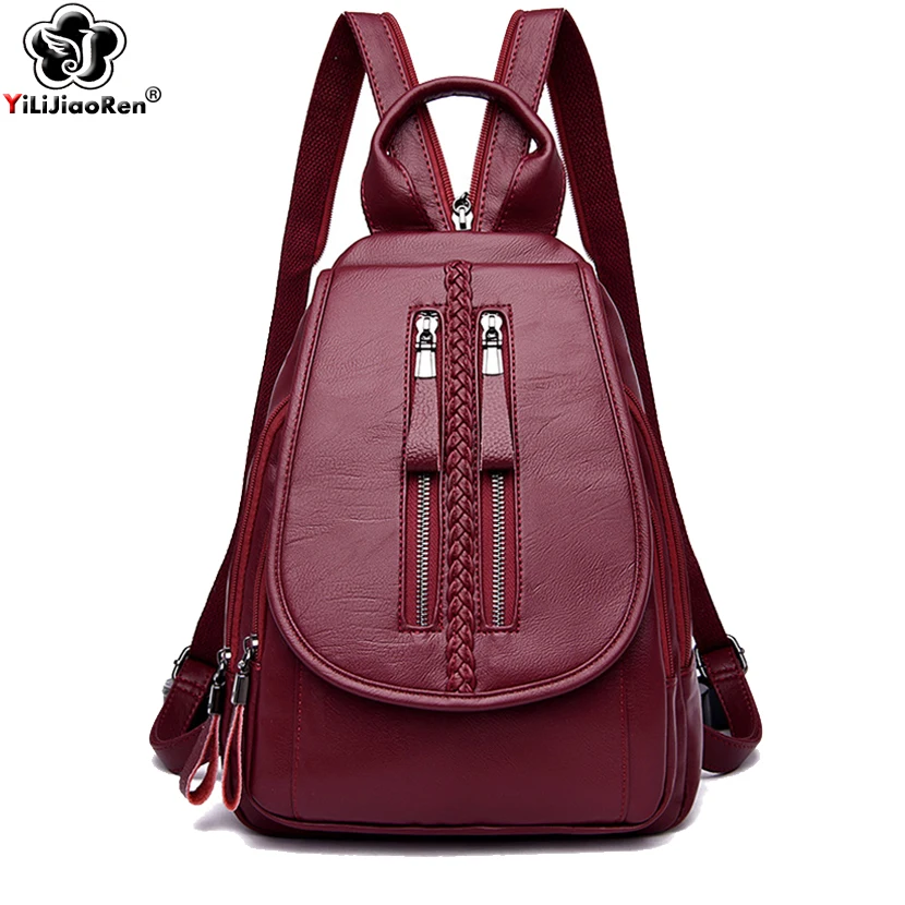Fashion Zipper Female Backpack 2019 Luxury Women Leather Backpack Large Capacity School Bags for Teenage Girls Mochila Sac A Dos
Fashion Zipper Female Backpack 2019 Luxury Women Leather Backpack Large Capacity School Bags for Teenage Girls Mochila Sac A Dos
