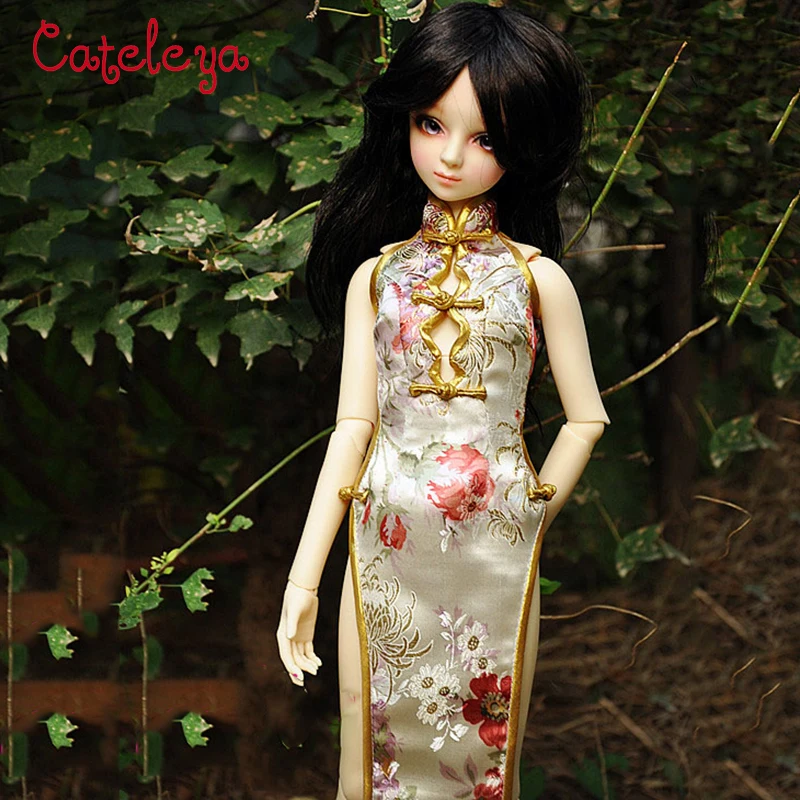 Cateleya BJD doll dress 1/3 1/4 DD SD dress cheongsam-white peony Doll Accessories
Cateleya BJD doll dress 1/3 1/4 DD SD dress cheongsam-white peony Doll Accessories