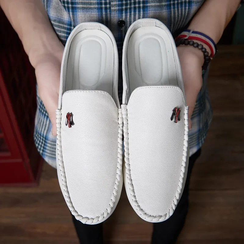 2019 New Casual White Black Loafers Shoe Brand Men Shoes Non-slip Soft Genuine Leather High Quality Male Shoe Sapato Masculino
2019 New Casual White Black Loafers Shoe Brand Men Shoes Non-slip Soft Genuine Leather High Quality Male Shoe Sapato Masculino