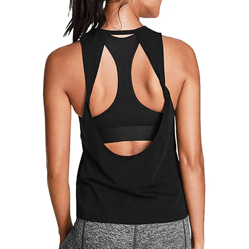 Women Sexy Hollow Out Sport Vest Activewear Fashion Open Back Shirt Workout Sports Gym Tank Tops Casual Ladies Summer Camis
Women Sexy Hollow Out Sport Vest Activewear Fashion Open Back Shirt Workout Sports Gym Tank Tops Casual Ladies Summer Camis