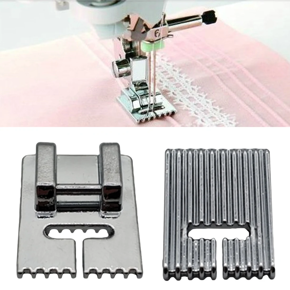 Household Sewing Machine Accessories 1Pc 5/7/9 Grooves Sewing Machine Foot Making Pleat Tank Presser Feet
Household Sewing Machine Accessories 1Pc 5/7/9 Grooves Sewing Machine Foot Making Pleat Tank Presser Feet
