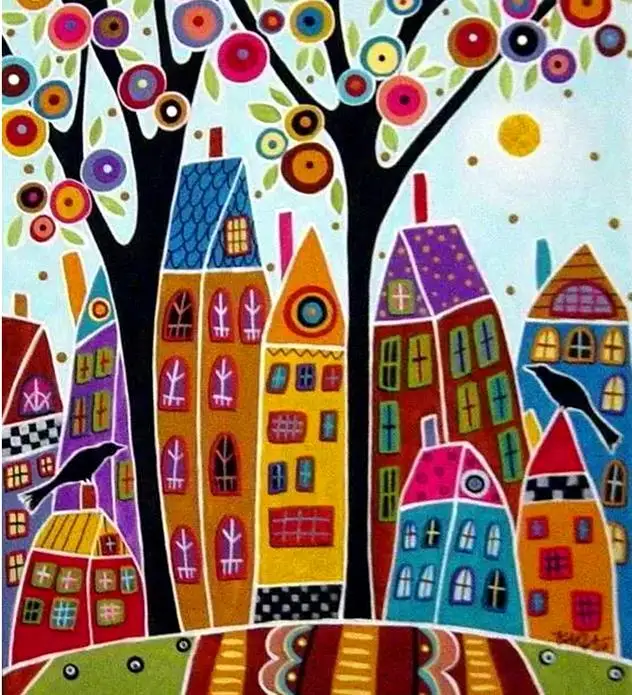 Full Square/Round Drill 5D DIY Diamond Painting "Abstract tree houses" Embroidery Cross Stitch 5D Home Deco
Full Square/Round Drill 5D DIY Diamond Painting "Abstract tree houses" Embroidery Cross Stitch 5D Home Deco