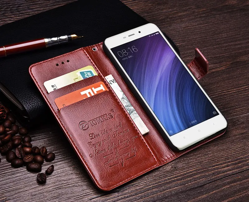 Business Case For Xiaomi Redmi 4A Cases Cover Flip Wallet Conque Case 5.0 Inch For Xiaomi Redmi 4A Cases Leather TOMKAS (1)