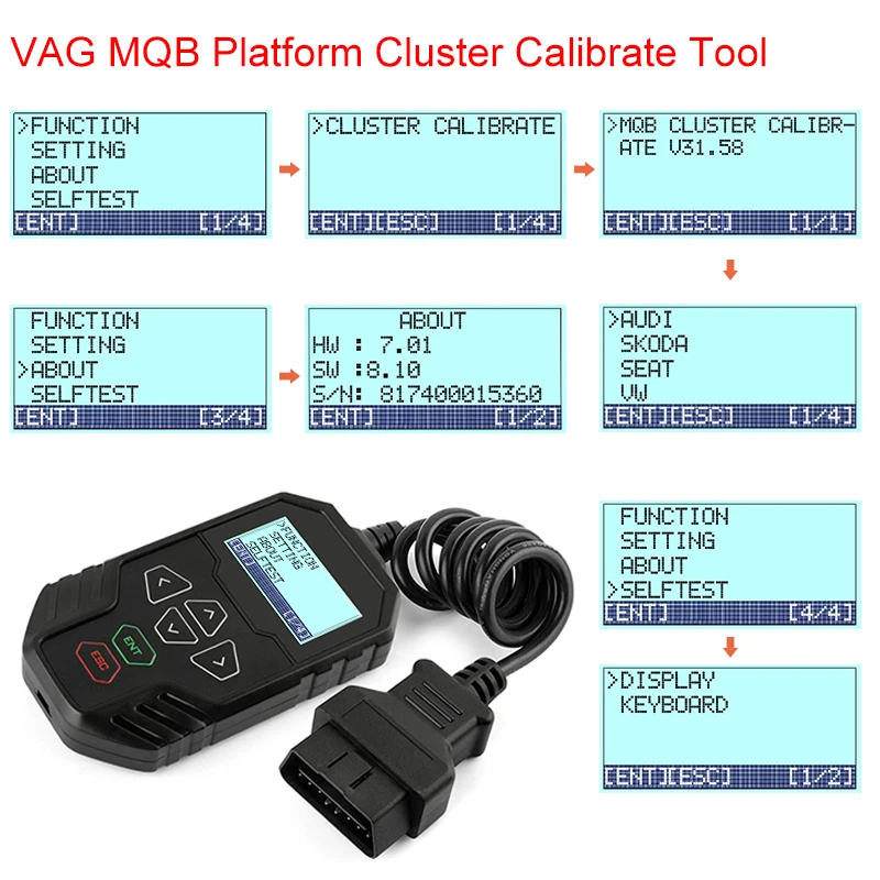 OBDPROG MT008 Mileage Correction Tool Odometer Adjustment for Audi Skoda Mileage Reset After 2014 MQB Odometer Correction DHL Fr
OBDPROG MT008 Mileage Correction Tool Odometer Adjustment for Audi Skoda Mileage Reset After 2014 MQB Odometer Correction DHL Fr