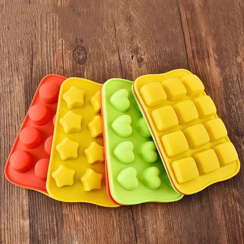 12 Grid Silicone Chocolate Jelly Mold Tray Creative Star/Heart/Round/Square Shaped Ice Cube Cake Mold silicone mold tray
12 Grid Silicone Chocolate Jelly Mold Tray Creative Star/Heart/Round/Square Shaped Ice Cube Cake Mold silicone mold tray