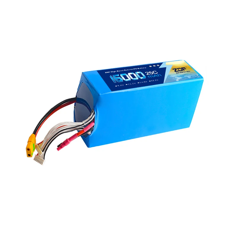 ZDF 44,4 V 16000mAh 25C 12S литиевая полимерная аккумуляторная батарея lipo Battery для DIY RC Drone UAV model
ZDF 44,4 V 16000mAh 25C 12S литиевая полимерная аккумуляторная батарея lipo Battery для DIY RC Drone UAV model
