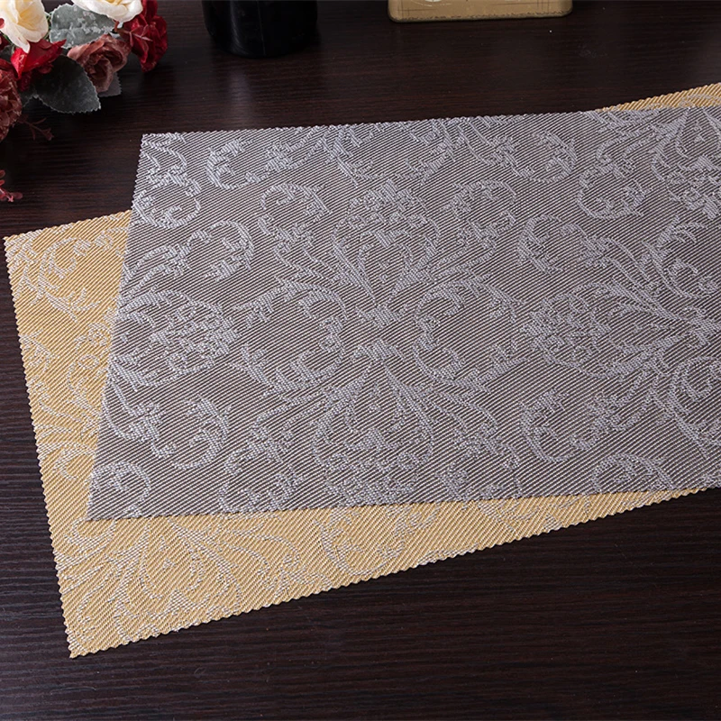 ONEUP 4pcs/lot Placemats Jacquard PVC Heat-insulated Non-slip Tableware Table Cloth Bowl Dish Pad Table Mats Coaster
ONEUP 4pcs/lot Placemats Jacquard PVC Heat-insulated Non-slip Tableware Table Cloth Bowl Dish Pad Table Mats Coaster