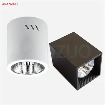 No anti-fog surface mounted square LED Downlights black white E27 lamp holder Round downlight fixture
No anti-fog surface mounted square LED Downlights black white E27 lamp holder Round downlight fixture