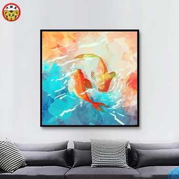 Pisces diy home decor painting painting decoration Chinese style acrylic oil painting watercolor style
Pisces diy home decor painting painting decoration Chinese style acrylic oil painting watercolor style