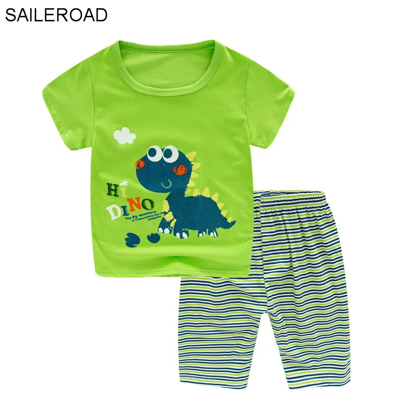 SAILEROAD Summer Children Pajamas Sets Baby Boys Girls Cute Dinosaur Short Sleeve Homewear Clothes Kids Infant Cotton Pyjamas
SAILEROAD Summer Children Pajamas Sets Baby Boys Girls Cute Dinosaur Short Sleeve Homewear Clothes Kids Infant Cotton Pyjamas