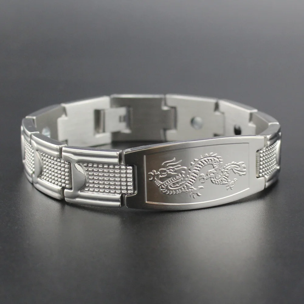 Hapiship New Mens Silver Golden Chinese Power Dragon Magnetic Energy Stainless Steel Bracelet Bangle Drop Shipping YW4330 TG4330
Hapiship New Mens Silver Golden Chinese Power Dragon Magnetic Energy Stainless Steel Bracelet Bangle Drop Shipping YW4330 TG4330