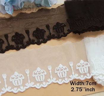 1yrd/lot Width:7cm Lovely cupcake design embroidery lace, embroidered mesh lace for garment,trimming lace (ss-426)
1yrd/lot Width:7cm Lovely cupcake design embroidery lace, embroidered mesh lace for garment,trimming lace (ss-426)
