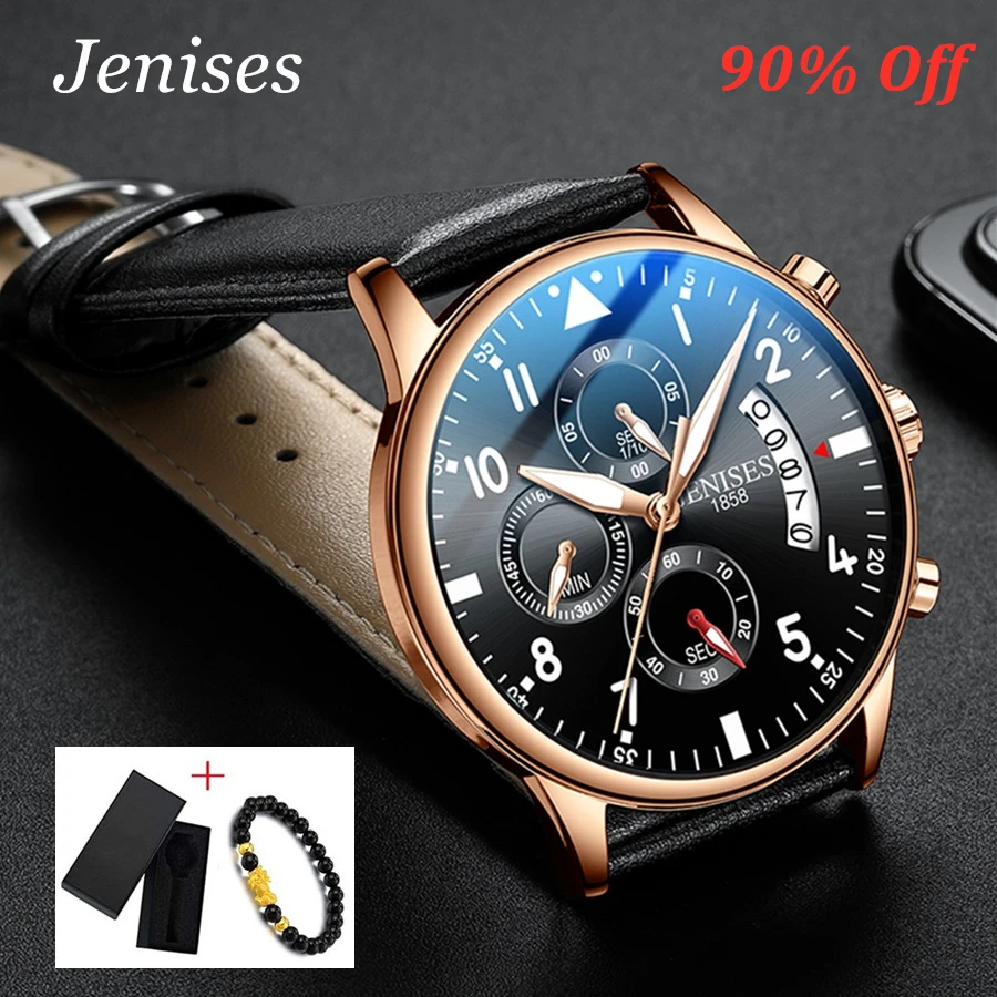 JENISES Mens Watch Top Brand Luxury Quartz Watch Men Fashion Military Waterproof Chronograph Sport Watches Relogio Masculino
JENISES Mens Watch Top Brand Luxury Quartz Watch Men Fashion Military Waterproof Chronograph Sport Watches Relogio Masculino