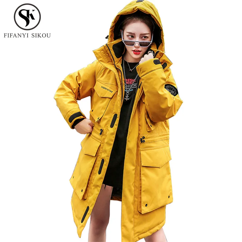 Women's Warm Parka Winter jacket women Hooded Cotton padded coat Fashion Big pocket Zipper Coats Loose Plus size Winter Parkas
Women's Warm Parka Winter jacket women Hooded Cotton padded coat Fashion Big pocket Zipper Coats Loose Plus size Winter Parkas