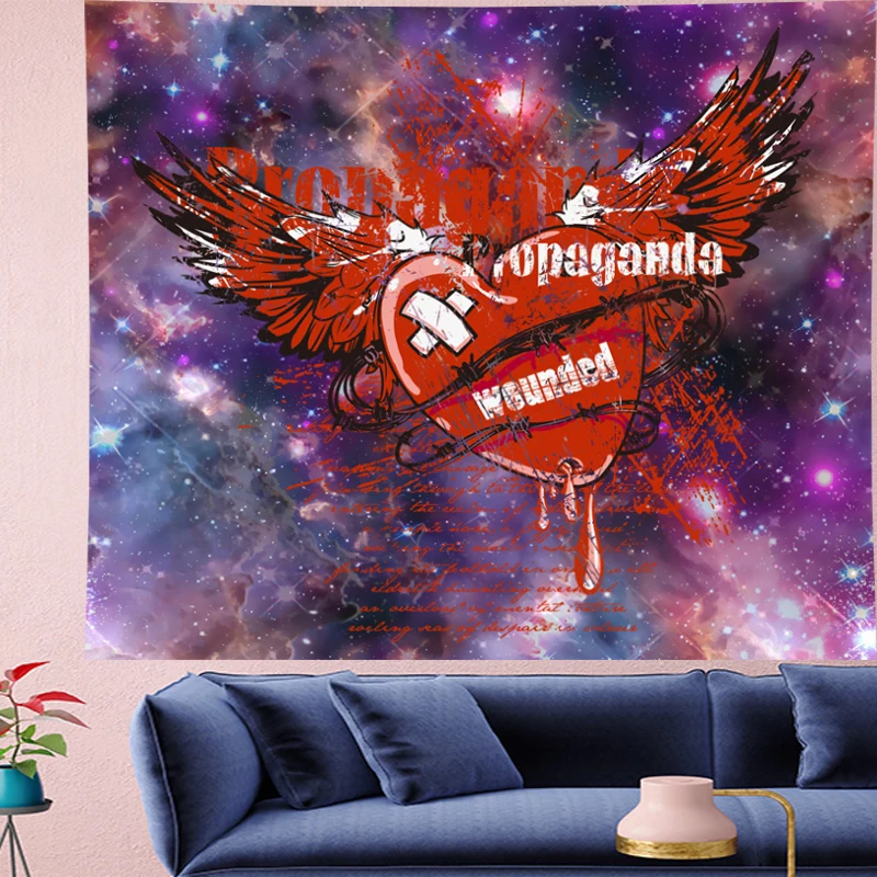 Punk style skull Hip hop Painting Pattern Psychedelic wounded heart wall hanging Home Decor Wall Hanging Tapestries GN.PAPAYA
Punk style skull Hip hop Painting Pattern Psychedelic wounded heart wall hanging Home Decor Wall Hanging Tapestries GN.PAPAYA