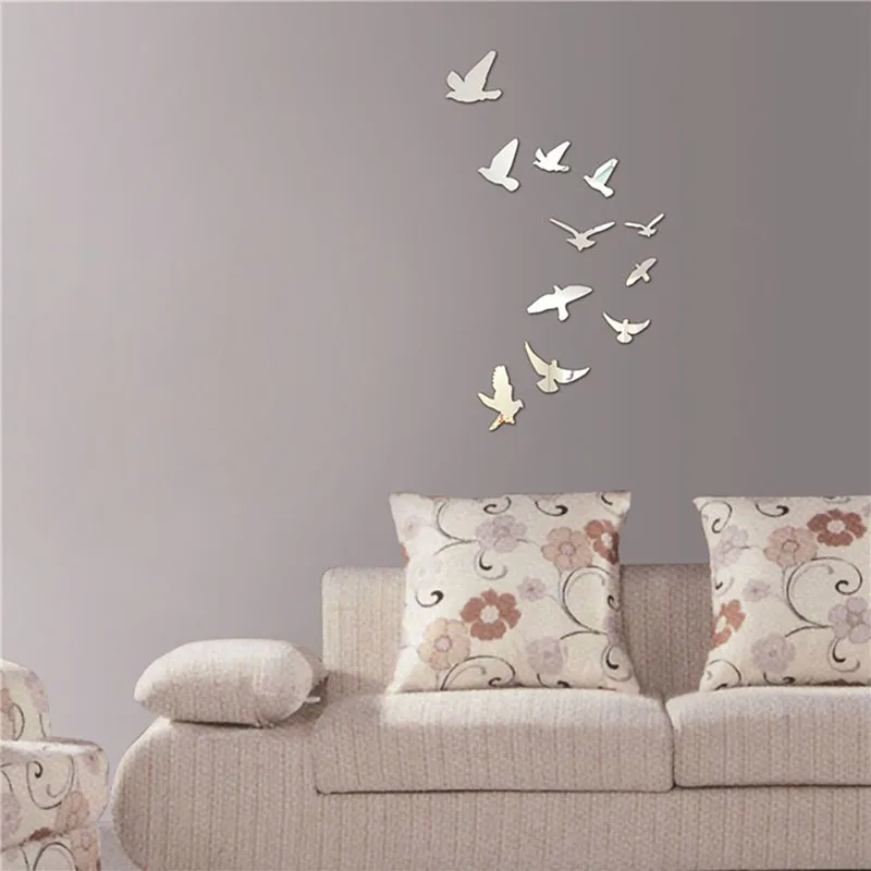 11 pcs Birds mirror wall stickers oiseaux 3d Home Decoration Bedroom Living Room Wall Art espejos de pared para sala de estar
11 pcs Birds mirror wall stickers oiseaux 3d Home Decoration Bedroom Living Room Wall Art espejos de pared para sala de estar