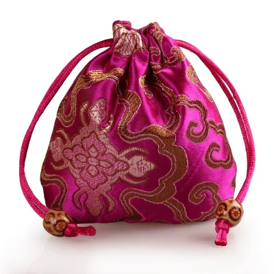 Chinese Vintage Silk Bag Jewelry Packaging Satin Mini Drawstring Pouch Round Bottom Floral Wedding Candy Gift Bags 50pcs/lot
Chinese Vintage Silk Bag Jewelry Packaging Satin Mini Drawstring Pouch Round Bottom Floral Wedding Candy Gift Bags 50pcs/lot
