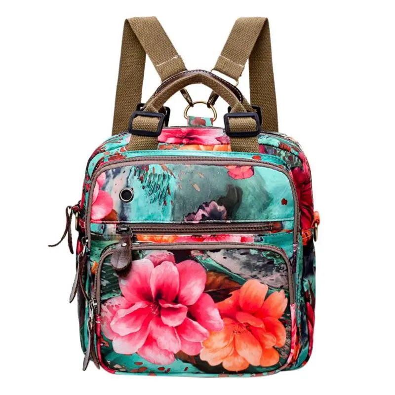 Chinese Style Women Retro Flowers Print Shoulder Bag Muti-Pocket Zipper Travel Backpack Large Capacity Rucksack Mochila Feminina 
Chinese Style Women Retro Flowers Print Shoulder Bag Muti-Pocket Zipper Travel Backpack Large Capacity Rucksack Mochila Feminina