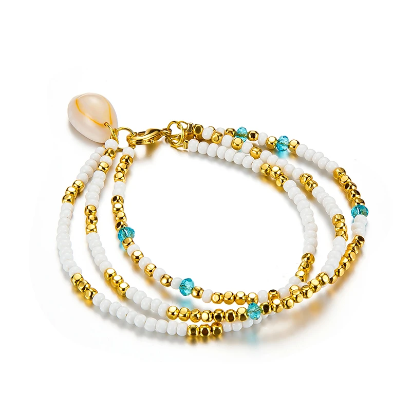Guvivi Layers Shell Anklets For Women Girls Gold Color Beaded Bracelets On Leg Bohemian Ocean Leg Jewelry Drop Shipping
Guvivi Layers Shell Anklets For Women Girls Gold Color Beaded Bracelets On Leg Bohemian Ocean Leg Jewelry Drop Shipping