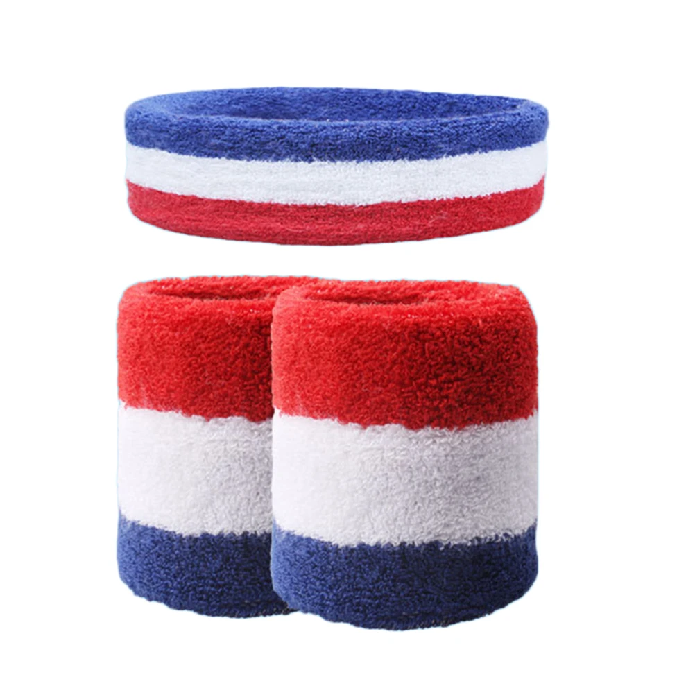 1Pcs Head Band + 2Pcs Wristbands Elastic Anti-Slip Sweatband Wrist Support Band For Sport Run Football Tennis HandBand #30
1Pcs Head Band + 2Pcs Wristbands Elastic Anti-Slip Sweatband Wrist Support Band For Sport Run Football Tennis HandBand #30
