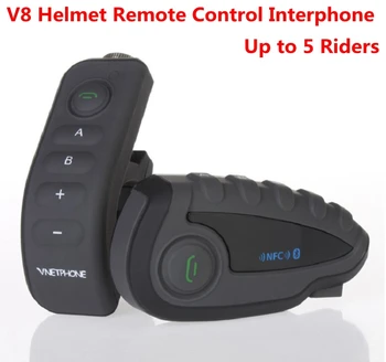 Vnetphone Full Duplex Helmet Intercom V8 Motorcycle Helmet Headsets Bluetooth V3.0 Intercom 5 Riders Talking Group with NFC
Vnetphone Full Duplex Helmet Intercom V8 Motorcycle Helmet Headsets Bluetooth V3.0 Intercom 5 Riders Talking Group with NFC