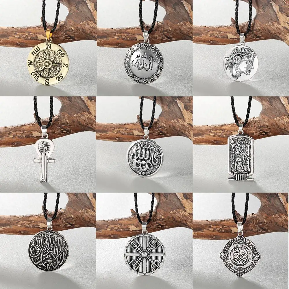 Chereda Multiple Men Necklace Viking Symbol Women Helmet Horror In Rune Braided Borre Knot Norse Unique Pendant Male Gift
Chereda Multiple Men Necklace Viking Symbol Women Helmet Horror In Rune Braided Borre Knot Norse Unique Pendant Male Gift