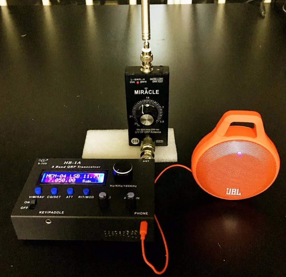 Portable QRP all band Miracle antenna with detachable whip/ HF UHF VHF Ham radioantenna