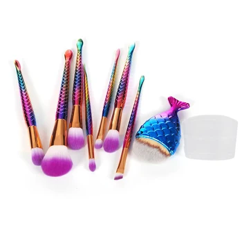 7Pc Mermaid Makeup Brush Set Big Fish Tail Foundation Brushes Rainbow Diamond Handle Powder Eyeshadow Contour Cosmetic Brush Kit
7Pc Mermaid Makeup Brush Set Big Fish Tail Foundation Brushes Rainbow Diamond Handle Powder Eyeshadow Contour Cosmetic Brush Kit