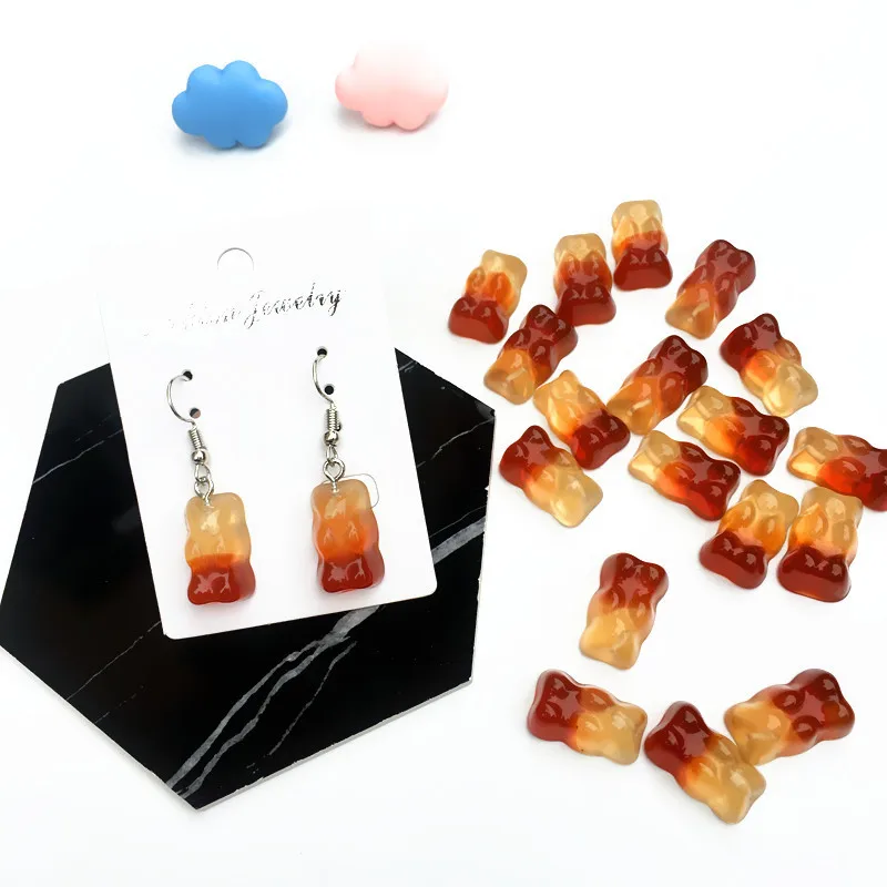 Cute Little Soft Sweets Bear Drop Earrings For Women Creative Gummy Candy Bears Dangle Earring Funny Lovely Food Jewelry A551
Cute Little Soft Sweets Bear Drop Earrings For Women Creative Gummy Candy Bears Dangle Earring Funny Lovely Food Jewelry A551