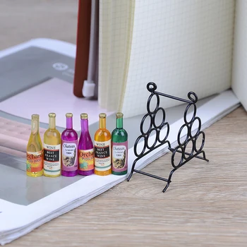 6Pcs Mini DIY Kitchen Room Black + Wine Bottle For Miniatures Dolls House 1:12 Doll House Accessories Furniture Model Miniature
6Pcs Mini DIY Kitchen Room Black + Wine Bottle For Miniatures Dolls House 1:12 Doll House Accessories Furniture Model Miniature