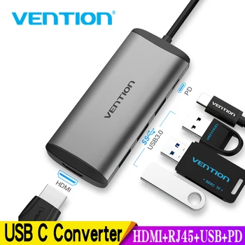 Vention Thunderbolt 3 Dock USB 3.0 Type C to HDMI USB Hub RJ45 Adapter for MacBook Pro Huawei P30/P20 Samsung usb c Adapter NEW
Vention Thunderbolt 3 Dock USB 3.0 Type C to HDMI USB Hub RJ45 Adapter for MacBook Pro Huawei P30/P20 Samsung usb c Adapter NEW