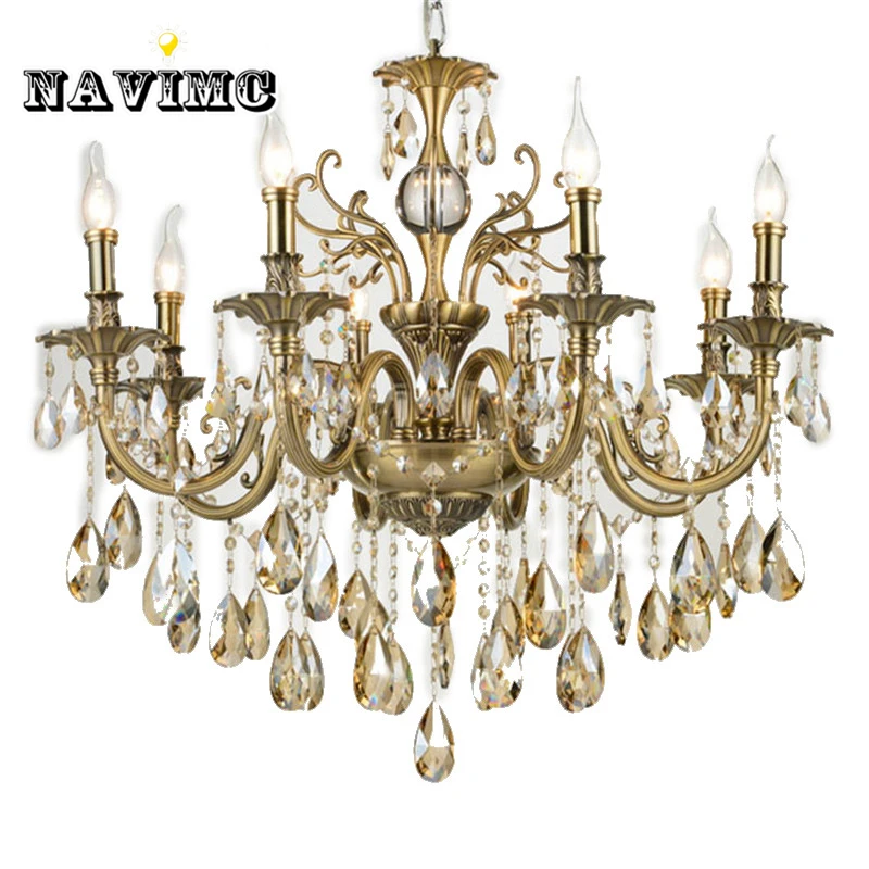 Modern Luxury Large Gold Crystal Chandeliers Lighting Fixtures Lamp for Living Room Bedroom and Study AC 110V~240V
Modern Luxury Large Gold Crystal Chandeliers Lighting Fixtures Lamp for Living Room Bedroom and Study AC 110V~240V