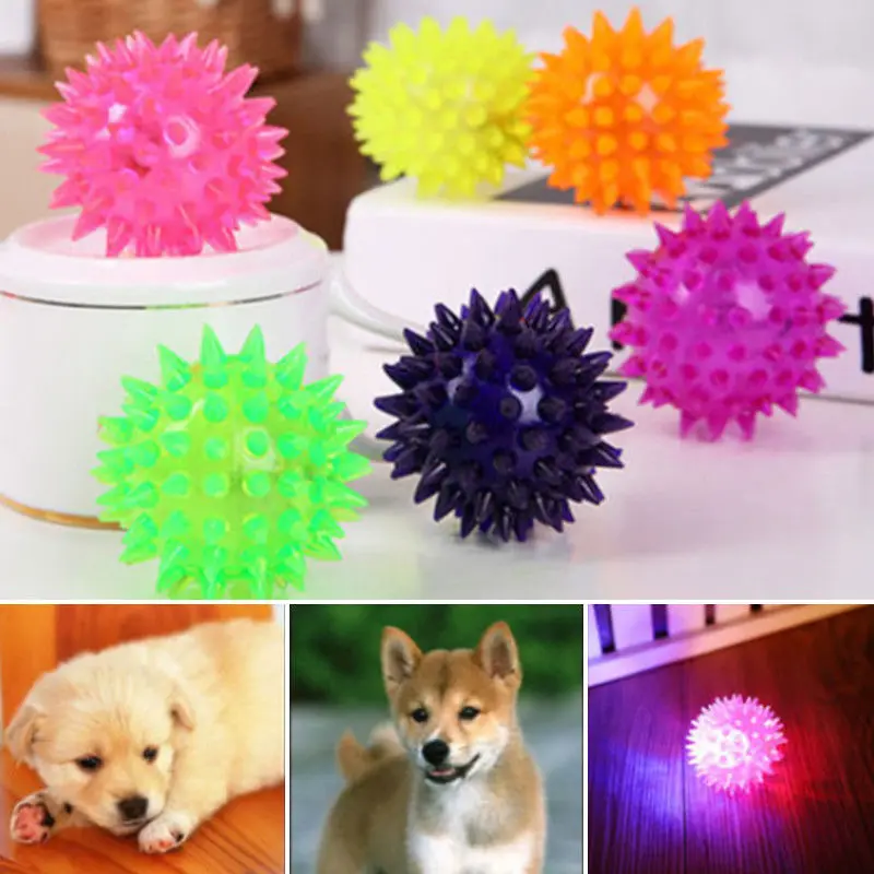 2018 Hot Pet Dog LED Light Up Elastic Rubber Flashing Sensory Spike Ball Puppy Cute Fun Toy
2018 Hot Pet Dog LED Light Up Elastic Rubber Flashing Sensory Spike Ball Puppy Cute Fun Toy