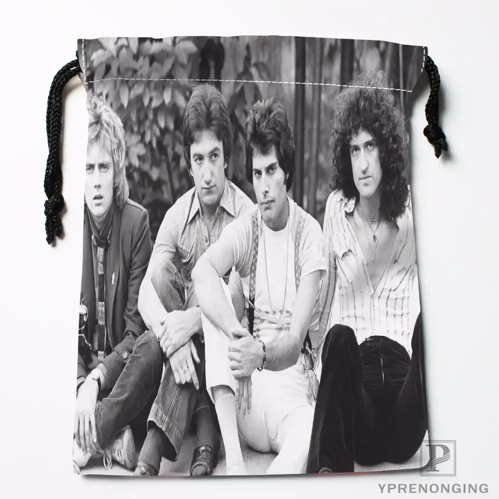 custom queen band painting drawstring bags printing travel