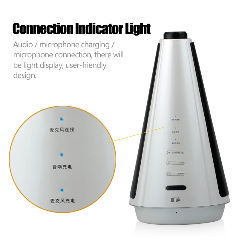 Brand Tosing Mobile audio portable microphone wireless Bluetooth speaker home desktop karaoke microphone for meetings and party-9