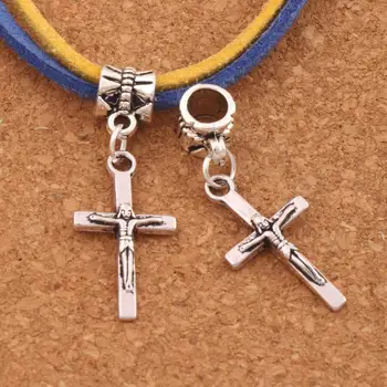 Crucifix Cross Religious Charm Beads 13x34.9mm 100PCS zinc alloy Dangle Fit European Bracelets Jewelry DIY B483
Crucifix Cross Religious Charm Beads 13x34.9mm 100PCS zinc alloy Dangle Fit European Bracelets Jewelry DIY B483