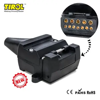 Tirol 12Pin Australian Trailer Flat Socket Signal Light Display 12V Caravan Wiring Connector with PVC Cap T25489P3 Free Shipping
Tirol 12Pin Australian Trailer Flat Socket Signal Light Display 12V Caravan Wiring Connector with PVC Cap T25489P3 Free Shipping